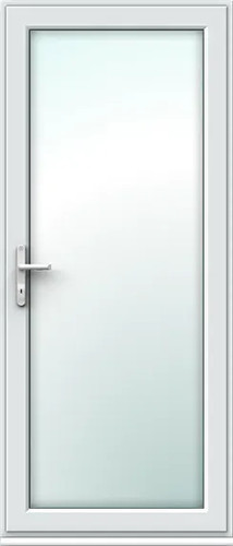 Upvc single fully glazed door - single,