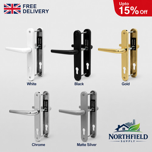 Upvc door handle 92pz sprung - door,