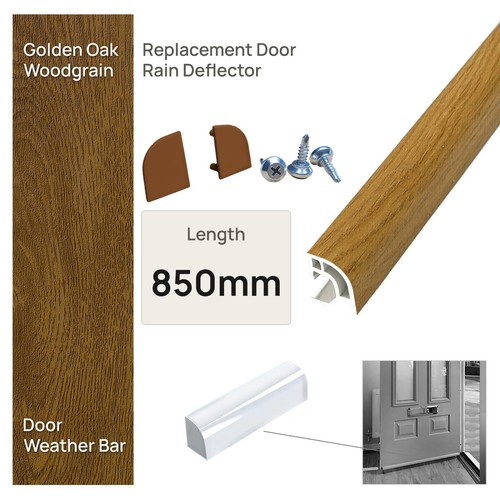 Door weather bar golden oak - door,