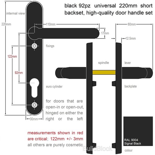 Door handles upvc - door, set